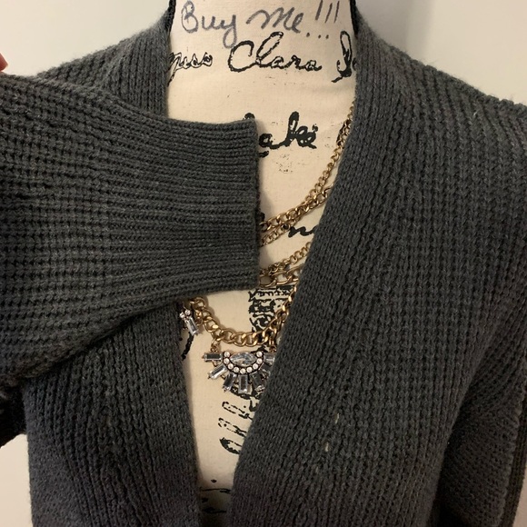 CCK wool blend cardigan woven sweater - Picture 5 of 11